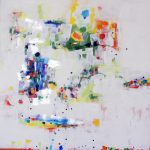 Summer Mist, Oil & Acrylic on Canvas, 44"h x 44"w x 1.25"d